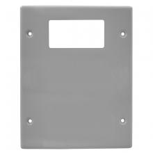 Hubbell Wiring Device-Kellems HBL6747RXXGY - RACEWAY, PLT, 2G 1RND 1BNK, HBL6750, GY
