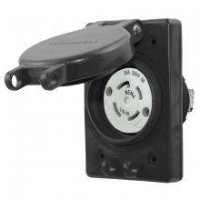 Hubbell Wiring Device-Kellems HBL69W75BK - WATERTIGHT RECEP ASSY,NEMA L15-30 BK