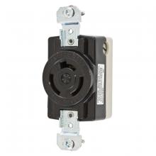 Hubbell Wiring Device-Kellems HBL7310B - LKG RCPT, 3P3W, 20A 125/250V, BK