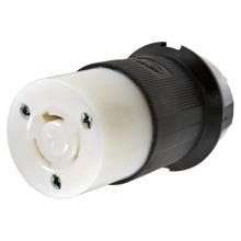 Hubbell Wiring Device-Kellems HBL7314GCB - LKG CONN, 2P3W, 20A 3PH 250V, B/W