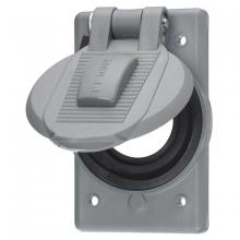 Hubbell Wiring Device-Kellems HBL7428WOG - LIFT COVER, DEVICE MOUNT, GRAY