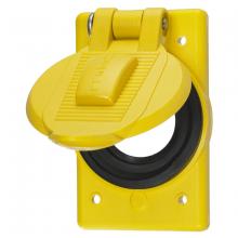 Hubbell Wiring Device-Kellems HBL7428WOY - LIFT COVER, DEVICE MOUNT, YELLOW