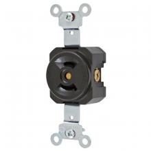 Hubbell Wiring Device-Kellems HBL7535 - LKG SGL RCPT, 15A 125V, L1-15R