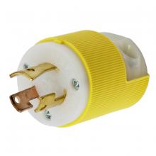 Hubbell Wiring Device-Kellems HBL7567CY - LKG PLUG, 3P3W, 10A 250V/15A125V, YL