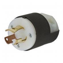 Hubbell Wiring Device-Kellems HBL7567C - LKG PLUG, 3P3W, 10A 250V/15A125V, B/W