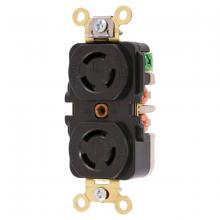 Hubbell Wiring Device-Kellems HBL7580G - LKG DUP RCPT,MGT, 2P3W,10A250V/15A125V