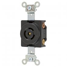 Hubbell Wiring Device-Kellems HBL7582G - LKG RCPT, MDGT, 2P3W, 10A250V 15A125V