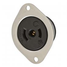 Hubbell Wiring Device-Kellems HBL7596 - LKG FLG RCPT, MIDGET 15A 125V, ML-2R,MET