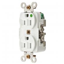 Hubbell Wiring Device-Kellems HBL8200WMRI - MRI RCPT, HG, 15A 125V, 5-15R, W