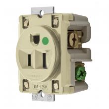 Hubbell Wiring Device-Kellems HBL8284I - PANEL MT RCPT, HG, 15A 125V, 5-15R, IV