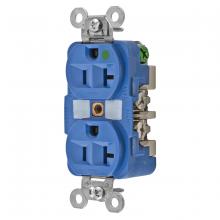Hubbell Wiring Device-Kellems HBL8300BL - RCPT, DUP HOSP GR 20A 125V BLUE