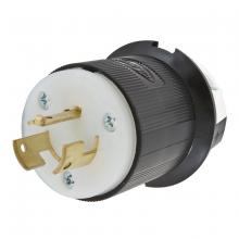 Hubbell Wiring Device-Kellems HBL9965GCB - LKG PLUG, 2P3W, 20A 250V, B/W