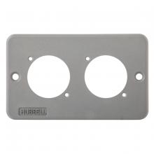 Hubbell Wiring Device-Kellems HBLFPDPL - COVERPLATE, POB, DPLX, FEMALE PNL MNT IL