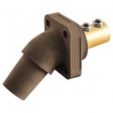 Hubbell Wiring Device-Kellems HBLFRABN - SINGLEPOLE, 300/400A ANG REC, SCRW, BN