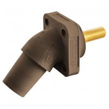 Hubbell Wiring Device-Kellems HBLFRASBN - SINGLEPOLE, 300/400A ANG REC, STUD, BN