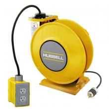 Hubbell Wiring Device-Kellems HBLI35123GF20Y - IND REEL, W/GF & (1) DPLX, 35', 12/3, Y