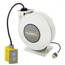 Hubbell Wiring Device-Kellems HBLI45123GF20 - IND REEL, W/GF & (1) DPLX, 45', 12/3, WH