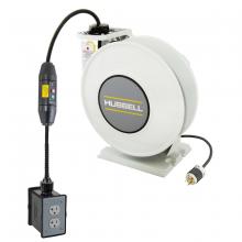 Hubbell Wiring Device-Kellems HBLI45123GF220M1K - REEL, GFI, (2) DPLX, MESH, 45', 12/3, WH