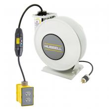 Hubbell Wiring Device-Kellems HBLI25123GF220 - IND REEL, W/GF & (2) DPLX, 25', 12/3, WH