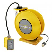 Hubbell Wiring Device-Kellems HBLI35143R15Y - IND REEL, W/(1) DPLX, 35' SJO, 14/3, Y