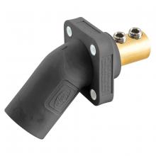 Hubbell Wiring Device-Kellems HBLMRABK - SINGLEPOLE, 300/400A ANG INLET, SCRW, BK