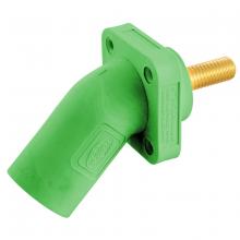Hubbell Wiring Device-Kellems HBLMRASGN - SINGLEPOLE, 300/400A ANG INLET, STUD, GN