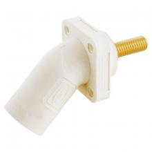 Hubbell Wiring Device-Kellems HBLMRASW - SINGLEPOLE, 300/400A ANG INLET, STUD, WH