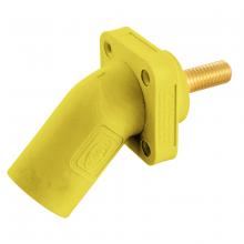 Hubbell Wiring Device-Kellems HBLMRASY - SINGLEPOLE, 300/400A ANG INLET, STUD, YL
