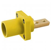 Hubbell Wiring Device-Kellems HBLMRB2Y - SINGLEPOLE, 400A MALE BUS 2 HOLE, YL