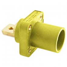 Hubbell Wiring Device-Kellems HBLMRBY - SINGLEPOLE, 300/400A MALE BUS RECEP, YEL