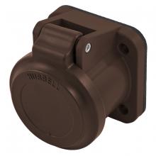 Hubbell Wiring Device-Kellems HBLNCABN - SINGLEPOLE, NON-MET COVER, BROWN