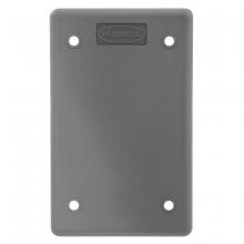 Hubbell Wiring Device-Kellems HBLP14FS - POB COVER PLATE, BLANK, GRAY