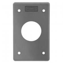 Hubbell Wiring Device-Kellems HBLP7FS - POB COVER PLATE, 1.40", GRAY