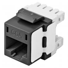Hubbell Wiring Device-Kellems HJ6ABK25 - JACK, HJ6A, CAT6A, UNI, BK, 25PK