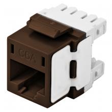 Hubbell Wiring Device-Kellems HJ6ABN25 - JACK, HJ6A, CAT6A, UNI, BN, 25PK