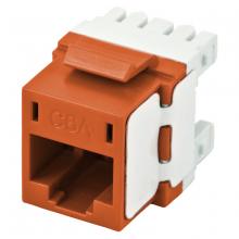 Hubbell Wiring Device-Kellems HJ6AOR25 - JACK, HJ6A, CAT6A, UNI, OR, 25PK