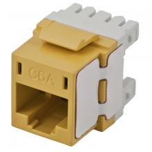 Hubbell Wiring Device-Kellems HJ6AY25 - JACK, HJ6A, CAT6A, UNI, YL, 25PK