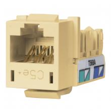 Hubbell Wiring Device-Kellems HXJ5ETI - JACK, HXJ,CAT5E,8POS,UNI A/B,TI