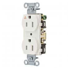 Hubbell Wiring Device-Kellems IG15CRWHI - COMM 15A SIDE WIRED IG DUPLEX WH