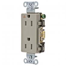 Hubbell Wiring Device-Kellems IG15DRGRY - COMM STYLE LINE S&B WIRED 15A IG DUP GY