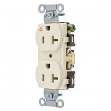Hubbell Wiring Device-Kellems IG20CRLA - COMM  20A SIDE WIRED IG DUPLEX LA