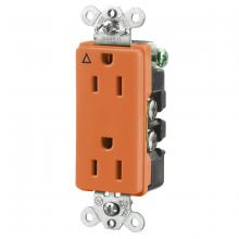 Hubbell Wiring Device-Kellems IG2152 - STYLE DUP RCPT, IG, 15A 125V, 5-15R, OR