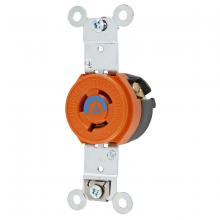 Hubbell Wiring Device-Kellems IG4560 - LKG SGL RCPT, IG, 15A 250V, L6-15R, OR