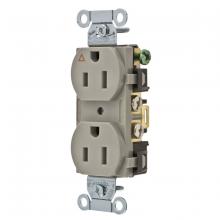 Hubbell Wiring Device-Kellems IG5252GY - COMM 15A SIDE & BACK WIRED IG DUP GY
