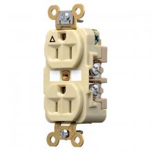 Hubbell Wiring Device-Kellems IG5262I - DUP RCPT, IG, 15A 125V, 5-15R, IV