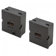 Hubbell Wiring Device-Kellems IMH110ST2BK - ISTATION MOD,HDMI,110,SET,ACTIVE,2U,BK