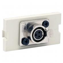 Hubbell Wiring Device-Kellems IMXLRM1W - ISTATION MODULE, W/MINI XLR,1U,WH