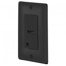 Hubbell Wiring Device-Kellems ISFH110BK - DEC FRAME,HDMI,110,SET,ACTIVE,BK