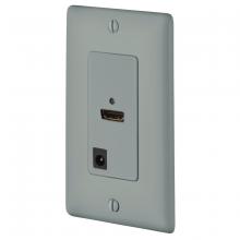 Hubbell Wiring Device-Kellems ISFH110GY - DEC FRAME,HDMI,110,SET,ACTIVE,GY