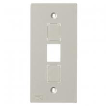 Hubbell Wiring Device-Kellems KP2163 - FACEPLT, KP SER, 1-G, 3 JACK